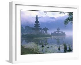 Pura Ulun Temple, Danu Bratan, Island of Bali, Indonesia, Southeast Asia-Bruno Morandi-Framed Photographic Print