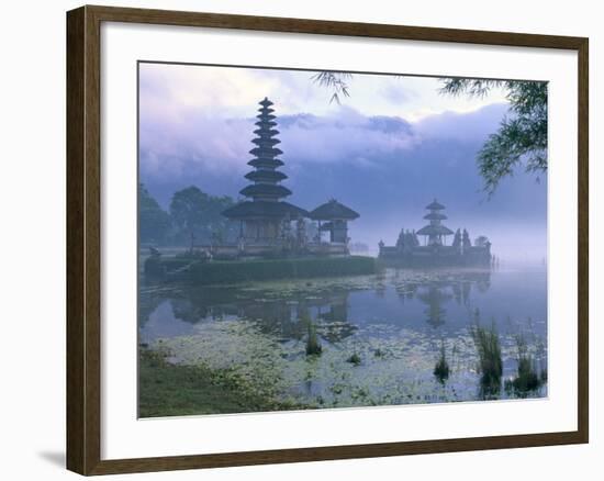 Pura Ulun Temple, Danu Bratan, Island of Bali, Indonesia, Southeast Asia-Bruno Morandi-Framed Photographic Print