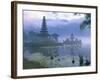 Pura Ulun Temple, Danu Bratan, Island of Bali, Indonesia, Southeast Asia-Bruno Morandi-Framed Photographic Print