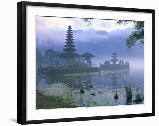 Pura Ulun Temple, Danu Bratan, Island of Bali, Indonesia, Southeast Asia-Bruno Morandi-Framed Photographic Print