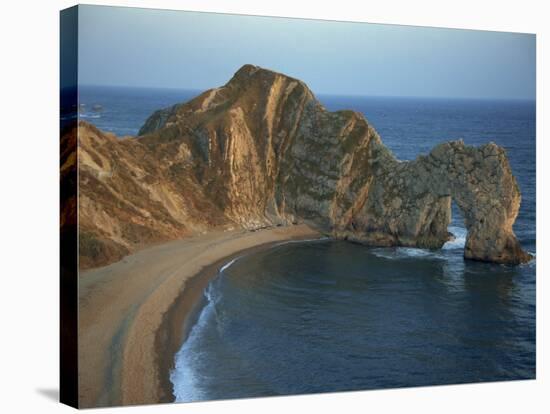 Purbeck Limestone Arch, Durdle Door, Near Lulworth, Dorset Coast, England, United Kingdom, Europe-Dominic Harcourt-webster-Stretched Canvas