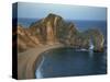 Purbeck Limestone Arch, Durdle Door, Near Lulworth, Dorset Coast, England, United Kingdom, Europe-Dominic Harcourt-webster-Stretched Canvas