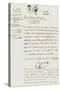 Purchase Deed by Joseph Bonaparte of Milelli Domains-null-Stretched Canvas