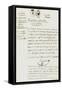 Purchase Deed by Joseph Bonaparte of Milelli Domains-null-Framed Stretched Canvas