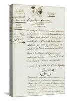 Purchase Deed by Joseph Bonaparte of Milelli Domains-null-Stretched Canvas