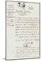Purchase Deed by Joseph Bonaparte of Milelli Domains-null-Mounted Giclee Print