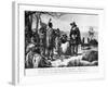 Purchase of Manhattan Island by Pieter Minuit by Alfred Friedericks-null-Framed Giclee Print