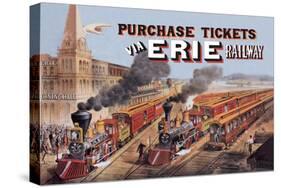 Purchase Tickets Via Erie Railway-null-Stretched Canvas