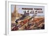 Purchase Tickets Via Erie Railway-null-Framed Art Print