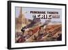 Purchase Tickets Via Erie Railway-null-Framed Art Print