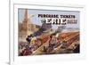 Purchase Tickets Via Erie Railway-null-Framed Art Print