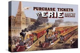 Purchase Tickets Via Erie Railway-null-Stretched Canvas