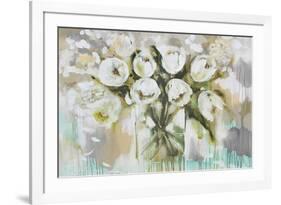 Pure Blanc Tulipa-Amanda J^ Brooks-Framed Art Print