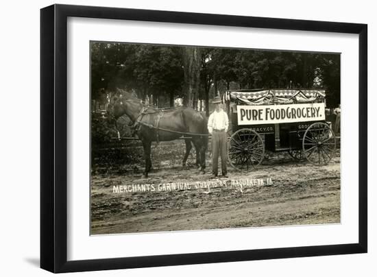 Pure Food Grocery Wagon-null-Framed Art Print