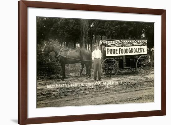 Pure Food Grocery Wagon-null-Framed Art Print