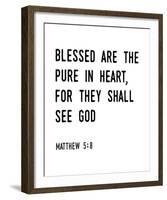 Pure In Heart-Maria Mendez-Framed Giclee Print