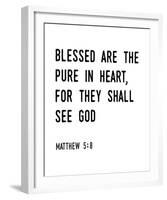 Pure In Heart-Maria Mendez-Framed Giclee Print