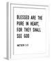 Pure In Heart-Maria Mendez-Framed Giclee Print