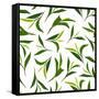 Pure Tea. Botanical Style Seamless Pattern-IraChe-Framed Stretched Canvas