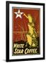 Pure White Star Coffee, Frogs-null-Framed Giclee Print