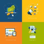 Flat Design Icons for Web and Mobile Services and Apps-PureSolution-Art Print