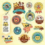 Set of Vintage Badges and Ribbons-PureSolution-Art Print