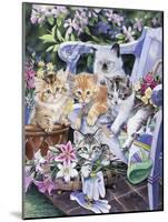 Purfect Gardening Buddies-Jenny Newland-Mounted Giclee Print