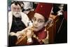 Purim celebration in the Belz Synagogue, Jerusalem-Godong-Mounted Photographic Print