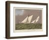 Puritan and Genesta on the Homestretch-null-Framed Art Print