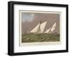 Puritan and Genesta on the Homestretch-null-Framed Art Print