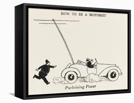 Purloining Power-William Heath Robinson-Framed Stretched Canvas