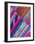 Purmamarca, Tulmas, Native-Made Blankets, Argentina-Walter Bibikow-Framed Photographic Print