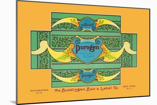 Purogen Toilet Soap-null-Mounted Art Print