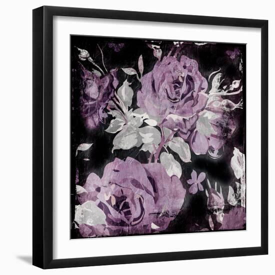 Purp Flowers-Jace Grey-Framed Art Print