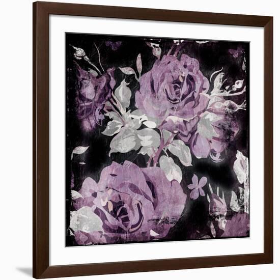 Purp Flowers-Jace Grey-Framed Art Print