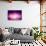 Purple Abstract Light Background-Sergey Nivens-Stretched Canvas displayed on a wall