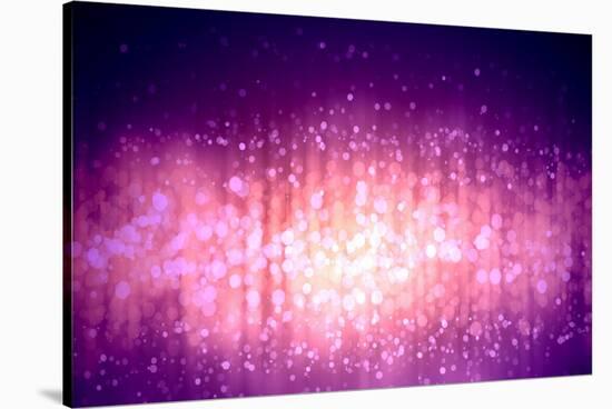 Purple Abstract Light Background-Sergey Nivens-Stretched Canvas