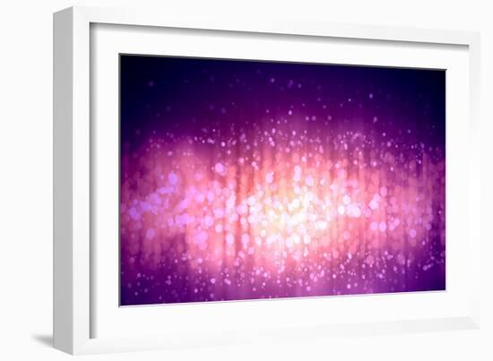 Purple Abstract Light Background-Sergey Nivens-Framed Art Print