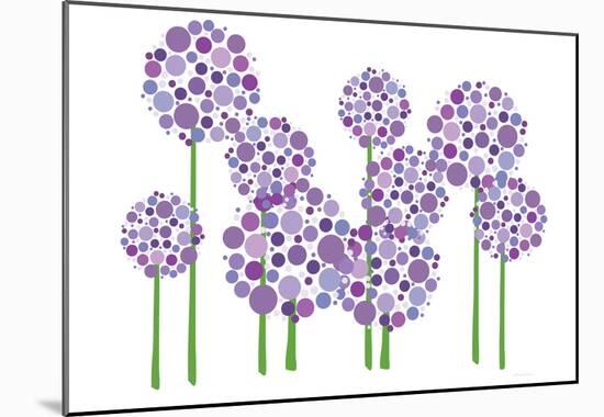 Purple Allium-null-Mounted Poster