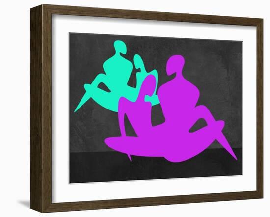 Purple and Blue Couples-Felix Podgurski-Framed Art Print