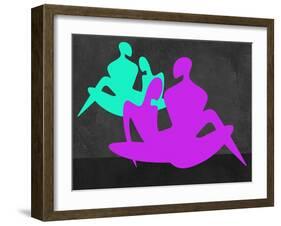 Purple and Blue Couples-Felix Podgurski-Framed Art Print