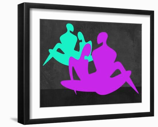 Purple and Blue Couples-Felix Podgurski-Framed Art Print