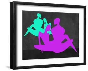 Purple and Blue Couples-Felix Podgurski-Framed Art Print