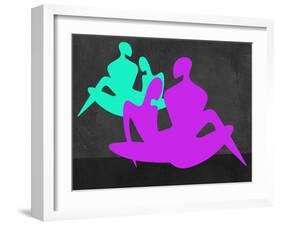 Purple and Blue Couples-Felix Podgurski-Framed Art Print