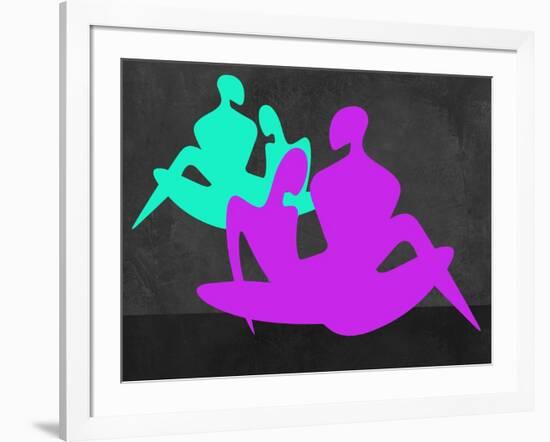 Purple and Blue Couples-Felix Podgurski-Framed Art Print