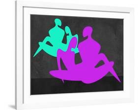 Purple and Blue Couples-Felix Podgurski-Framed Art Print