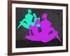 Purple and Blue Couples-Felix Podgurski-Framed Art Print