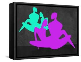 Purple and Blue Couples-Felix Podgurski-Framed Stretched Canvas