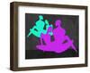 Purple and Blue Couples-Felix Podgurski-Framed Art Print