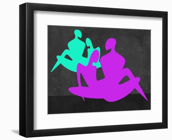 Purple and Blue Couples-Felix Podgurski-Framed Art Print